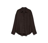 Camicia a maniche lunghe Marrone XL Tinta unita