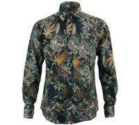 Camicia A Maniche Lunghe Regular Fit Loud Originals Floreale Tunnel Viti Nere