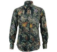 Camicia A Maniche Lunghe Regular Fit Loud Originals Floreale Tunnel Viti Nere