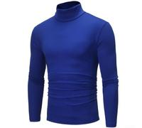 Camicia a maniche lunghe slim collo alto da uomo in poliestere | Per un taglio aderente, morbido poliestere, traspirante, ideale come strato di base o come top da solo