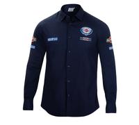 Camicia a Maniche Lunghe Uomo Sparco Martini Racing Taglia L Blu Marino
