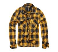 Brandit Check Camicia, nero-giallo, taglia L per maschi