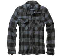 Brandit Check Long Sleeve Shirt Nero,Grigio XL Uomo