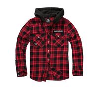 Camicia a quadri con cappuccio Brandit Iron Maiden Eddy Rouge XL