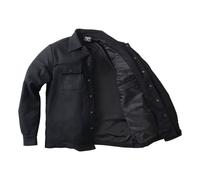 Camicia a quadri foderata in lana nera West coast choppers