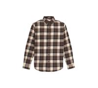 CAMICIA A QUADRI IN FLANELLA CHOCO BROWN