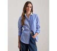 Camicia a righe a maniche lunghe Blu S A righe