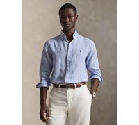 Polo Ralph Lauren - Chemise rayée Custom Fit en lin Blu - Abbigliamento L Blu