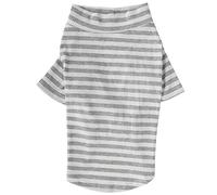 Camicia a righe in cotone per animali domestici Maglietta per cani Maiale Gatto Maglietta traspirante Morbidi vestiti per cuccioli per allegri banchetti (S)