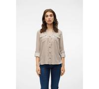 Camicia a righe, maniche lunghe Beige XS A righe