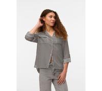 Camicia a righe, maniche lunghe Marrone M A righe