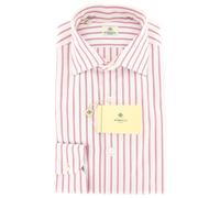 Camicia A Righe Rosa Luigi Borrelli - Extra Slim - 15.75/40 - (EV1878RIO)