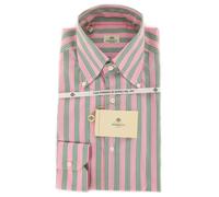 Camicia A Righe Rosa Luigi Borrelli - Slim - 15/38 - (DR1969OVIDIO)