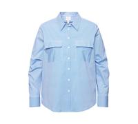 Camicia a righe Ulla Popken da donna taglie forti manica lunga con pieghe...