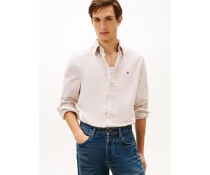 Camicia a taglio standard con bottoni Beige XXL Tinta unita