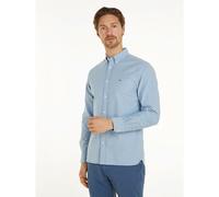 Camicia a taglio standard con bottoni Blu S Tinta unita