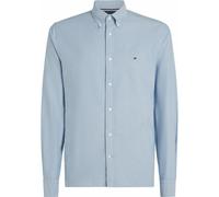 Camicia a taglio standard con bottoni Blu XXL Tinta unita