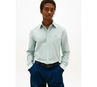 Camicia a taglio standard con bottoni Verde M Tinta unita