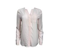 Camicia A Volo A Bottoni In Quartzo Rosa ECRU Da Donna #3985 S NWT