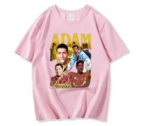 Camicia Adam Sandler A Maniche Corte, T-Shirt con Stampa Cartoon alla Moda, Camicia Casual E Comoda da Uomo, Top Girocollo Ampio da Donna-Grey||XS