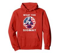 CAMICIA AMERICAN SIGMA Wolf What the Sigma Ironic Meme Shirt Felpa con Cappuccio