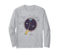 Camicia Anatomia dell'occhio Umano Anatomia dell'occhio Umano Maglia a Manica