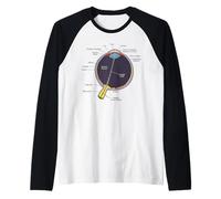 Camicia Anatomia dell'occhio Umano Anatomia dell'occhio Umano Maglia con Maniche Raglan