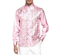 Camicia Anni 70 Uomo Camicia Uomo Slim Fit Di Lino Blu Bianca Elegante Botton Down Cotone Camice Maglia Rossa No Stiro Rosa Lampadine Grandi A Palla Righe 80 Nera 5Xl Hipp Oktober Fest Estiva Verde