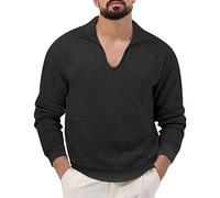 Camicia Anni 70 Uomo t Shirt Uomo Nere Maglia Personalizzata Uomo da Calcio Camicia Lino Uomo Manica Lunga Polo t Shirt One Piece Uomo la Coste Classic Polo Vestiti Maglioni Maglione Grigio