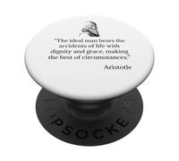 Camicia Aristotele su L'uomo ideale Filosofia di Aristotele PopSockets PopGrip Adesivo