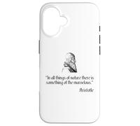 Camicia Aristotele su Marvelous Nature Aristotele Filosofia Custodia per iPhone 16