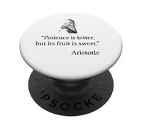 Camicia Aristotele su Pazienza Filosofia Aristotele PopSockets PopGrip Adesivo