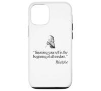 Camicia Aristotele sulla filosofia di Aristotele Conoscere se stessi Custodia per iPhone 12/12 Pro