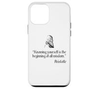 Camicia Aristotele sulla filosofia di Aristotele Conoscere se stessi Custodia per iPhone 12 mini