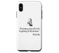 Camicia Aristotele sulla filosofia di Aristotele Conoscere se stessi Custodia per iPhone XS Max