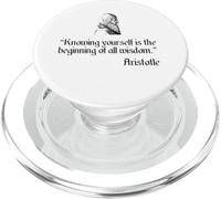 Camicia Aristotele sulla filosofia di Aristotele Conoscere se stessi PopSockets PopGrip per MagSafe