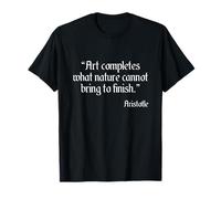 Camicia Aristotele sull'Arte Aristotele Filosofia sull'Arte Maglietta