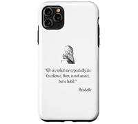 Camicia Aristotele sull'Eccellenza Filosofia Aristotele Custodia per iPhone 11 Pro Max