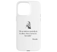 Camicia Aristotele sull'Eccellenza Filosofia Aristotele Custodia per iPhone 15 Pro Max
