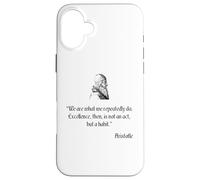 Camicia Aristotele sull'Eccellenza Filosofia Aristotele Custodia per iPhone 16 Plus