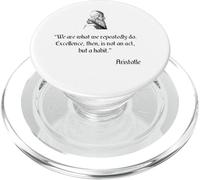 Camicia Aristotele sull'Eccellenza Filosofia Aristotele PopSockets PopGrip per MagSafe