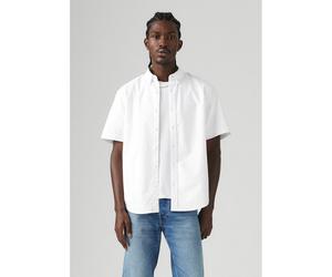 Camicia autentica a maniche corte Bianco XL Tinta unita