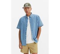 Camicia autentica a maniche corte Blu XL Tinta unita