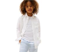 Tommy Hilfiger - Linen Blend Relaxed KB0KB09550 Bianco - Abbigliamento 16A Bianco