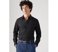 Camicia Battery Housemark slim Nero / Jet Black Stretch Poplin levi > clothing > men