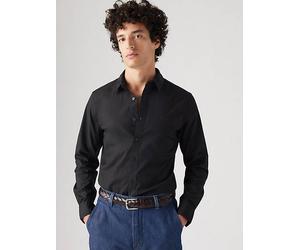 Camicia Battery Housemark slim Nero / Jet Black Stretch Poplin levi > clothing > men