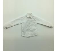 Camicia Bianca a Maniche Lunghe in Scala 1/6 per Giocattoli Caldi Da 12 Pollici