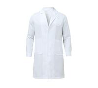 Camicia bianca Chimica Lycee da uomo a tinta unita Camicia bianca a maniche lunghe con tasca e bottone camicetta fisica chimica lycee abbigliamento infermieristico per studentesse ospedaliero lavoro