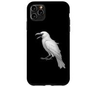 Camicia bianca con corvo uccello bianco ornitologia merlo Custodia per iPhone 11 Pro Max