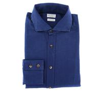 Camicia Blu A Pois Brunello Cucinelli - Completa - Maniche Corte - (MG64828C49)